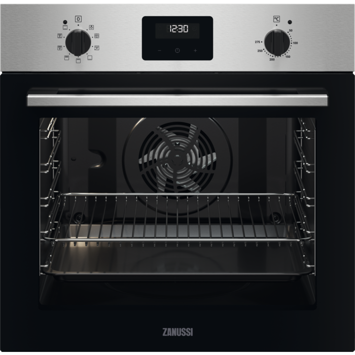 Forno Inox anti dedadas de 72 l com Aqua Clean com esmalte A+