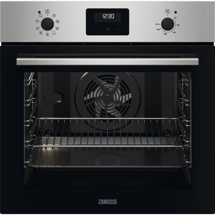 Forno Inox anti dedadas de 72 l com Aqua Clean com esmalte A+