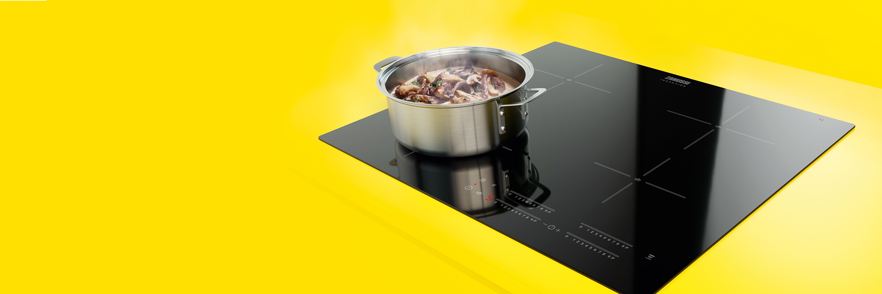 Placas de indução Zanussi, potência e comodidadetodo en uno